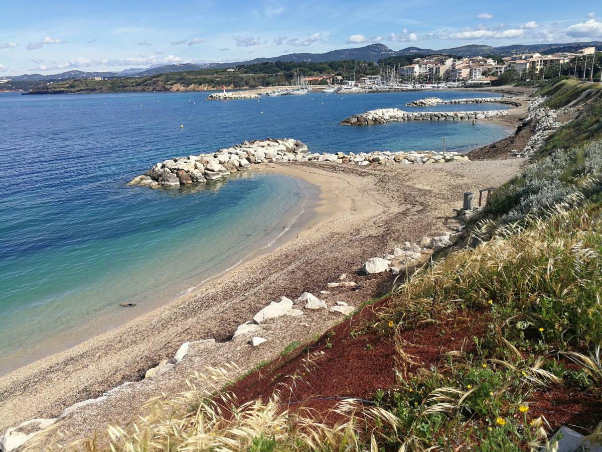 Domaine De La Coudouliere, T2 Climatise Terrasse Vue Mer Sans Vis A Vis Plage A 100M Six-Fours-les-Plages Eksteriør bilde