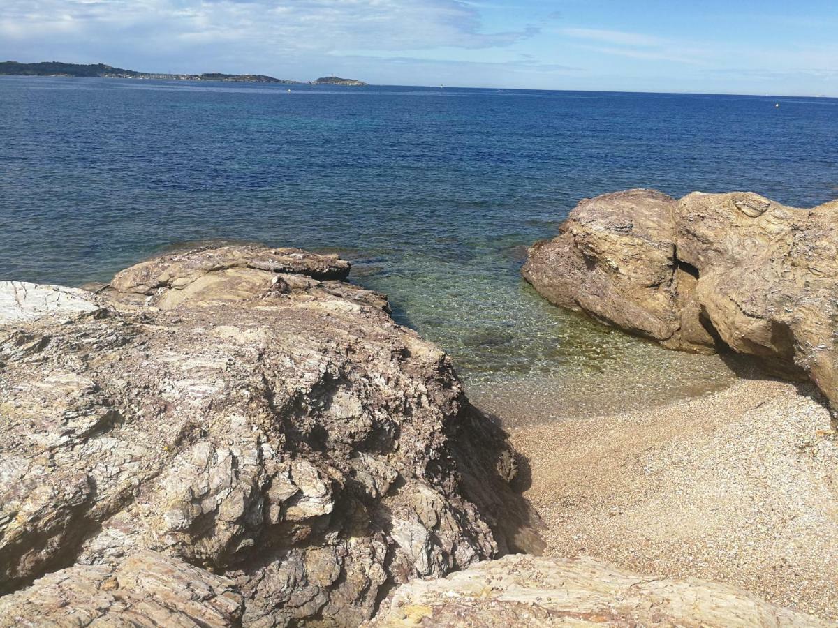 Domaine De La Coudouliere, T2 Climatise Terrasse Vue Mer Sans Vis A Vis Plage A 100M Six-Fours-les-Plages Eksteriør bilde