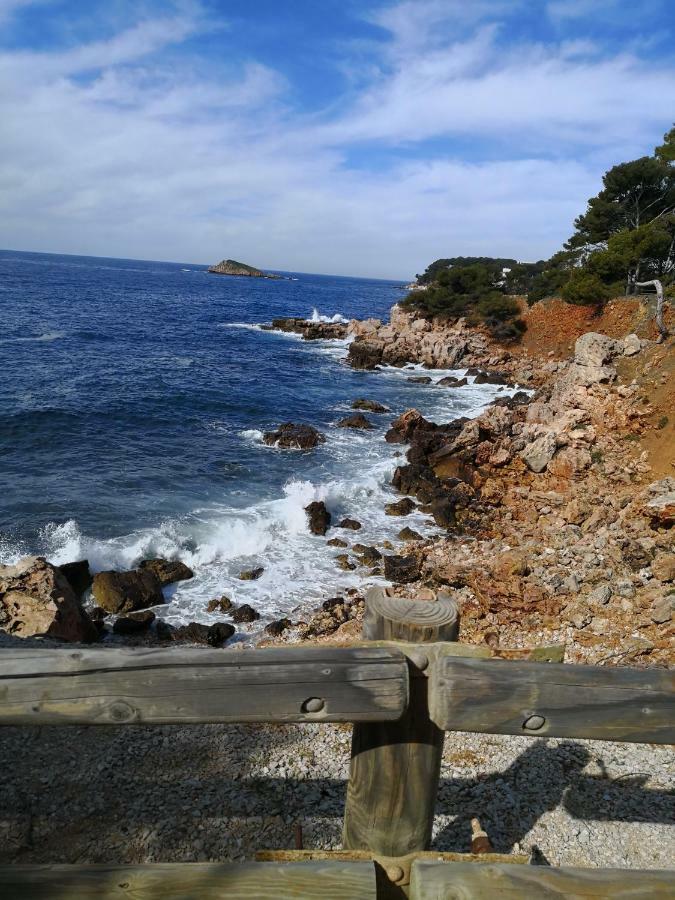 Domaine De La Coudouliere, T2 Climatise Terrasse Vue Mer Sans Vis A Vis Plage A 100M Six-Fours-les-Plages Eksteriør bilde